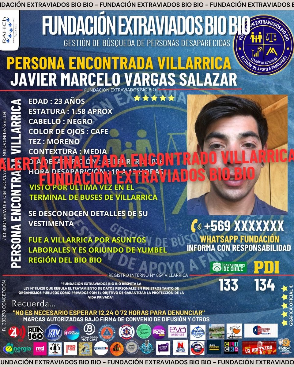 FUNDACIÓN EXTRAVIADOS BIO BIO tweet media
