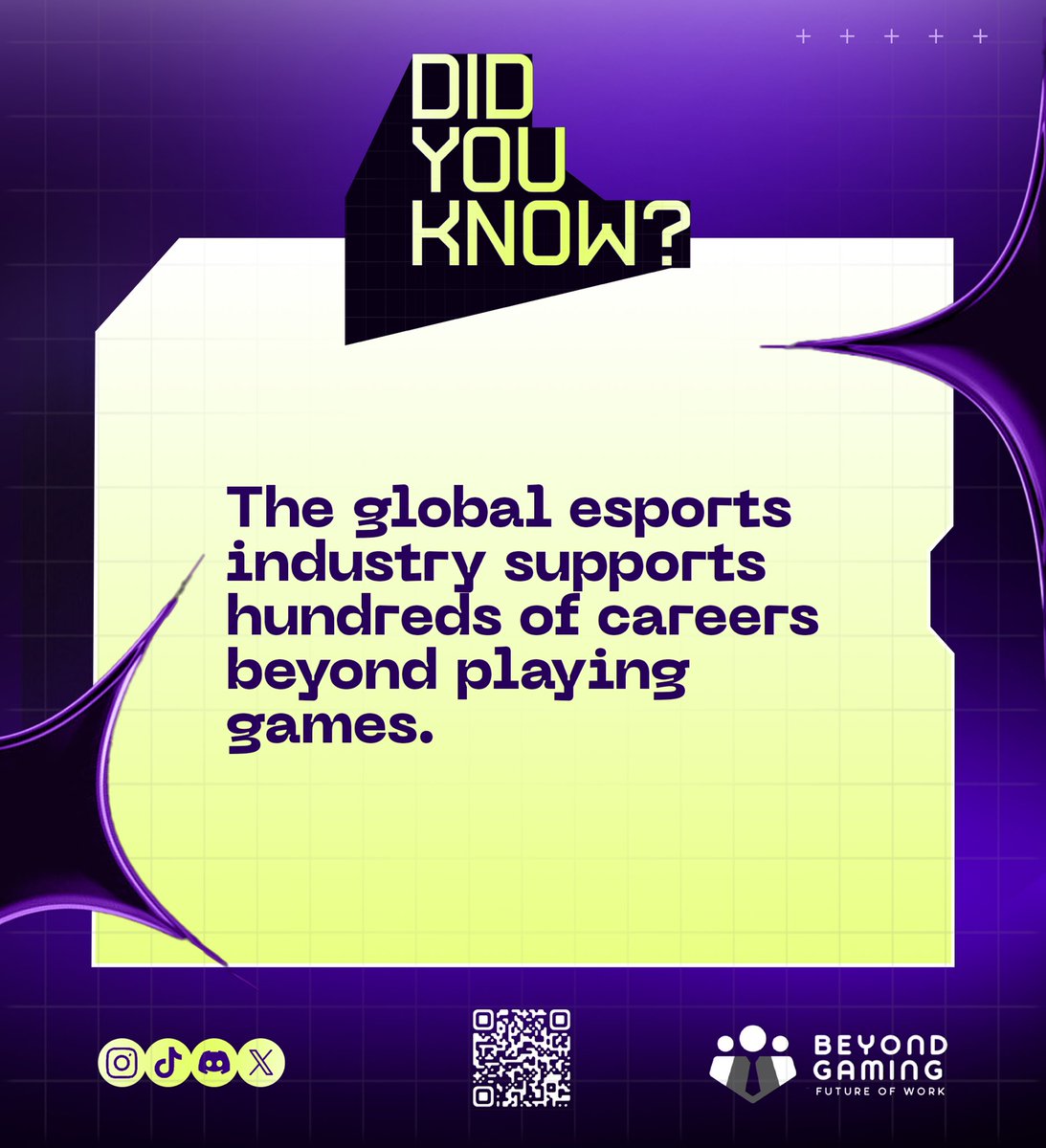 PPBeyondGaming's tweet photo. DID YIU KNOW?? 

#BeyondGaming
#FutureOfWork
#PlayProvinceAcademy
#EsportsCareers
#GamingIndustry
#DigitalSkills
#YouthInTech
#GhanaEsports
#AfricaGaming
#NextGenCareers https://t.co/hGk5gNAsnE
