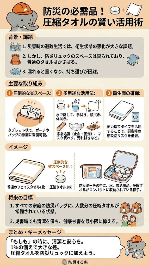 防災する象｜備えを＋1%アップデート tweet media