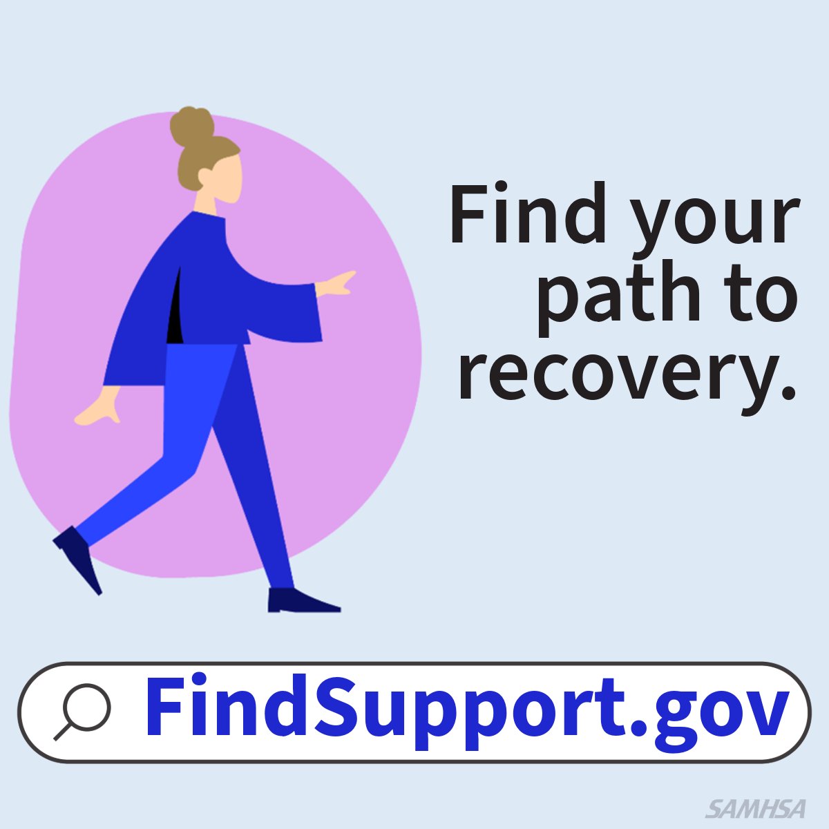samhsagov's tweet image. Take the first step 👣 to getting help with mental health, drug, or alcohol issues. Visit findsupport.gov to get started.

#FindSupport #RecoveryIsPossible