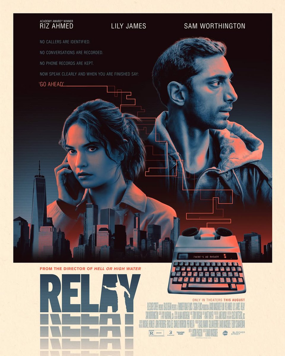 filmes_e_filmes's tweet photo. Dica de filme para hoje!🔥🎬
Chegou recentemente no catálogo da @StreamMaxBR o ótimo suspense "Relay", dirigido por David Mackenzie e protagonizado pelo trio Riz Ahmed, Lily James e Sam Worthington.💥🎥
#relay #davidmackenzie #rizahmed #lilyjames #hbomaxbr https://t.co/7z69VxMiX3