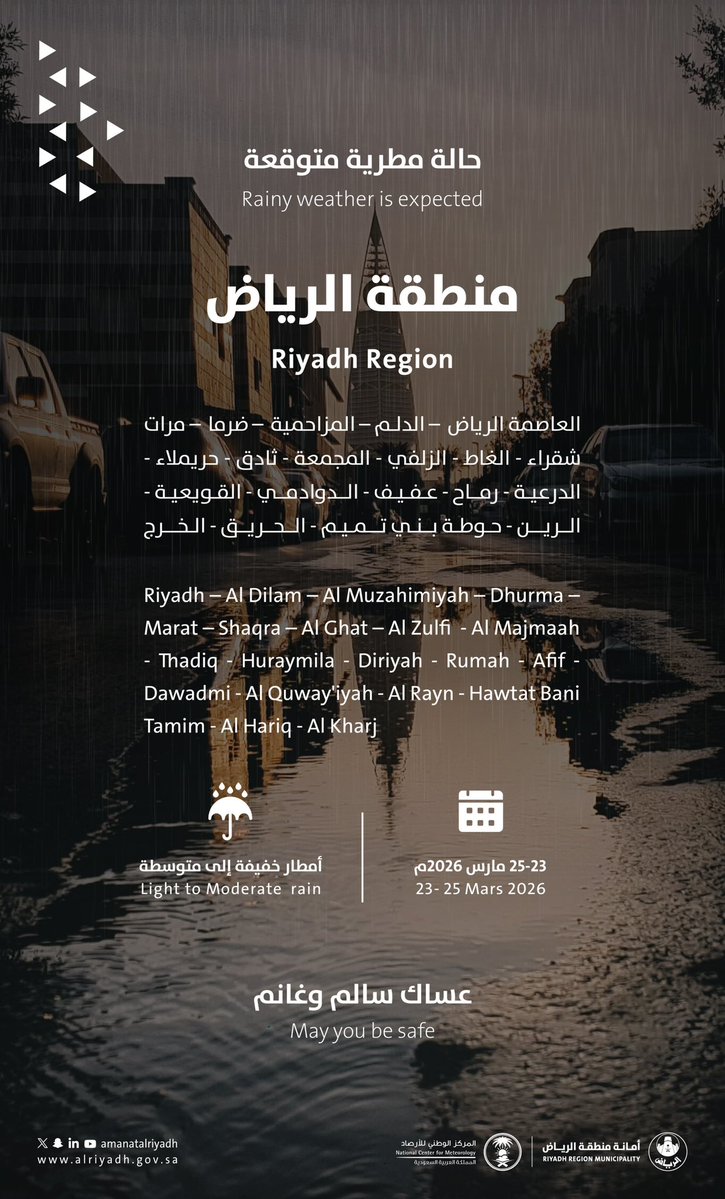 أمانة منطقة الرياض tweet media