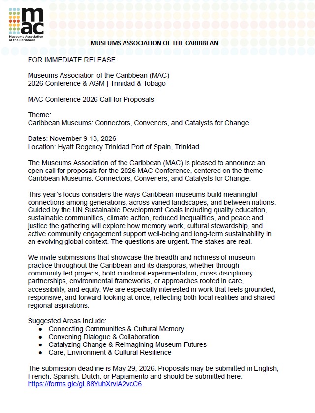 Museums Association of the Caribbean tweet media