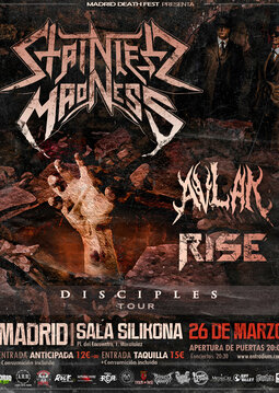 MetalGuardianes's tweet photo. Esta semana doblete de conciertos de bandas amigas
👉 26 Marzo #StainlessMadness + #Avlak + #Rise
🎟 https://t.co/S1x5YHWYPZ
👉 27 Marzo #Redshark + #RaveInFire
🎟 https://t.co/Euom6wJMT9 https://t.co/GhydSThXGk