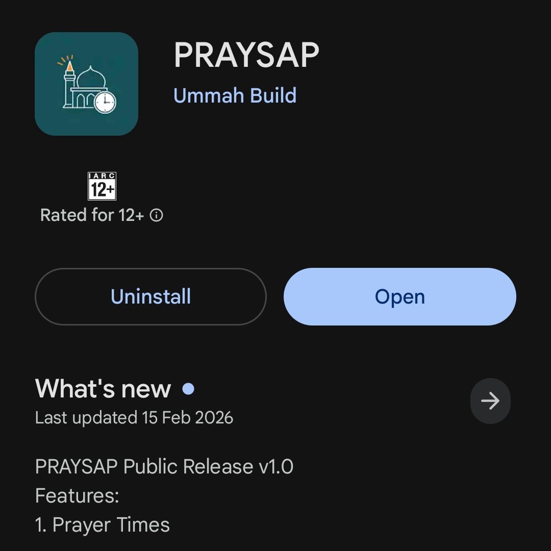 praysap's tweet photo. Before the Masjid there was no way for muslims to coordinate prayers in real life, that was until https://t.co/g4bOXgnbo8 We are proud to announce we have just been approved on the Play store. Start coordinating prayers as: “Prayer in congregation is twenty-seven times better than prayer offered alone.” (Sahih al-Bukhari; Sahih Muslim)

https://t.co/1gOjT2ly35