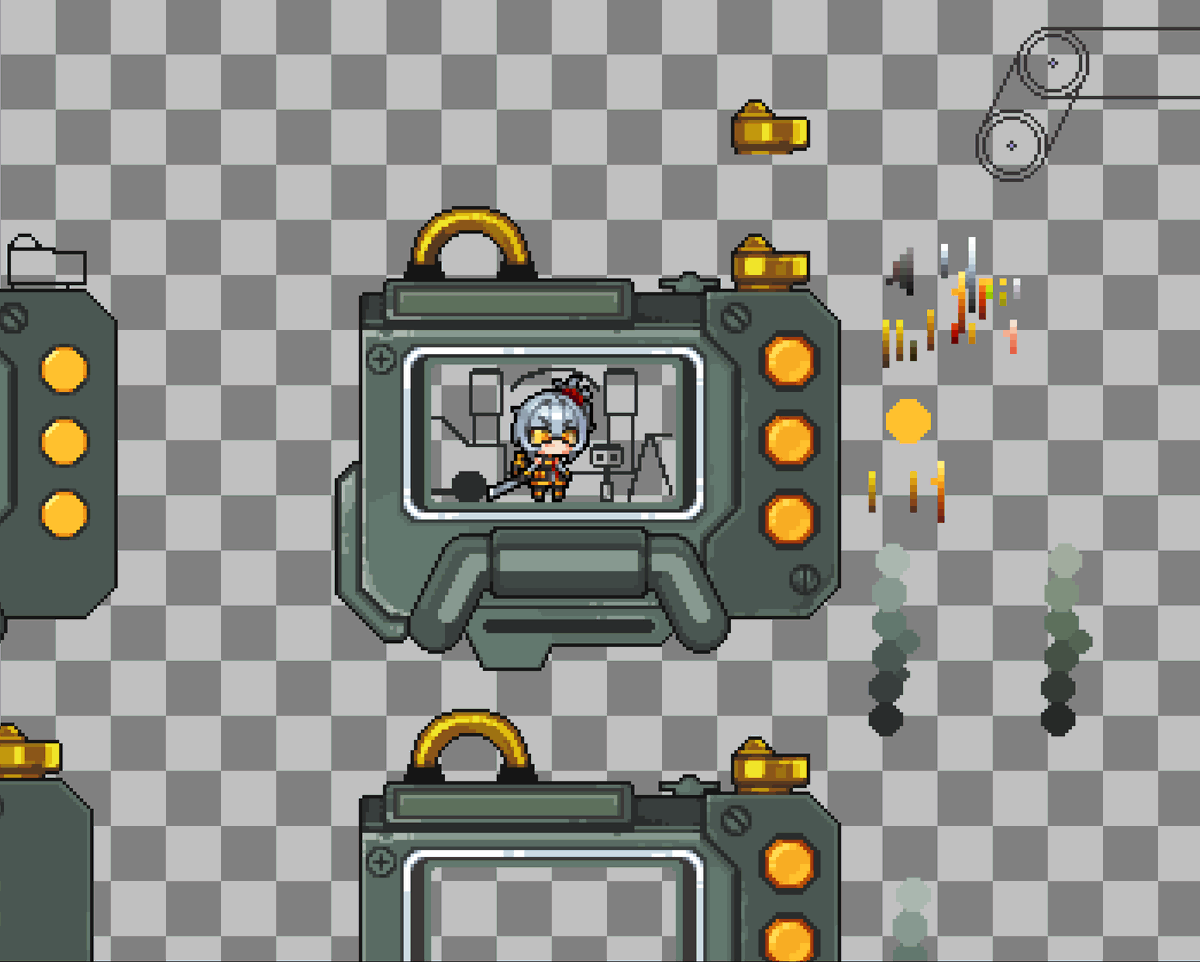 Numver_12's tweet photo. #도트 #pixelart #ドット絵 #zzzero #Soldier11 #ゼンゼロ #11号 #11호 

wip / Digivice-style https://t.co/E5sx2Mn4rF