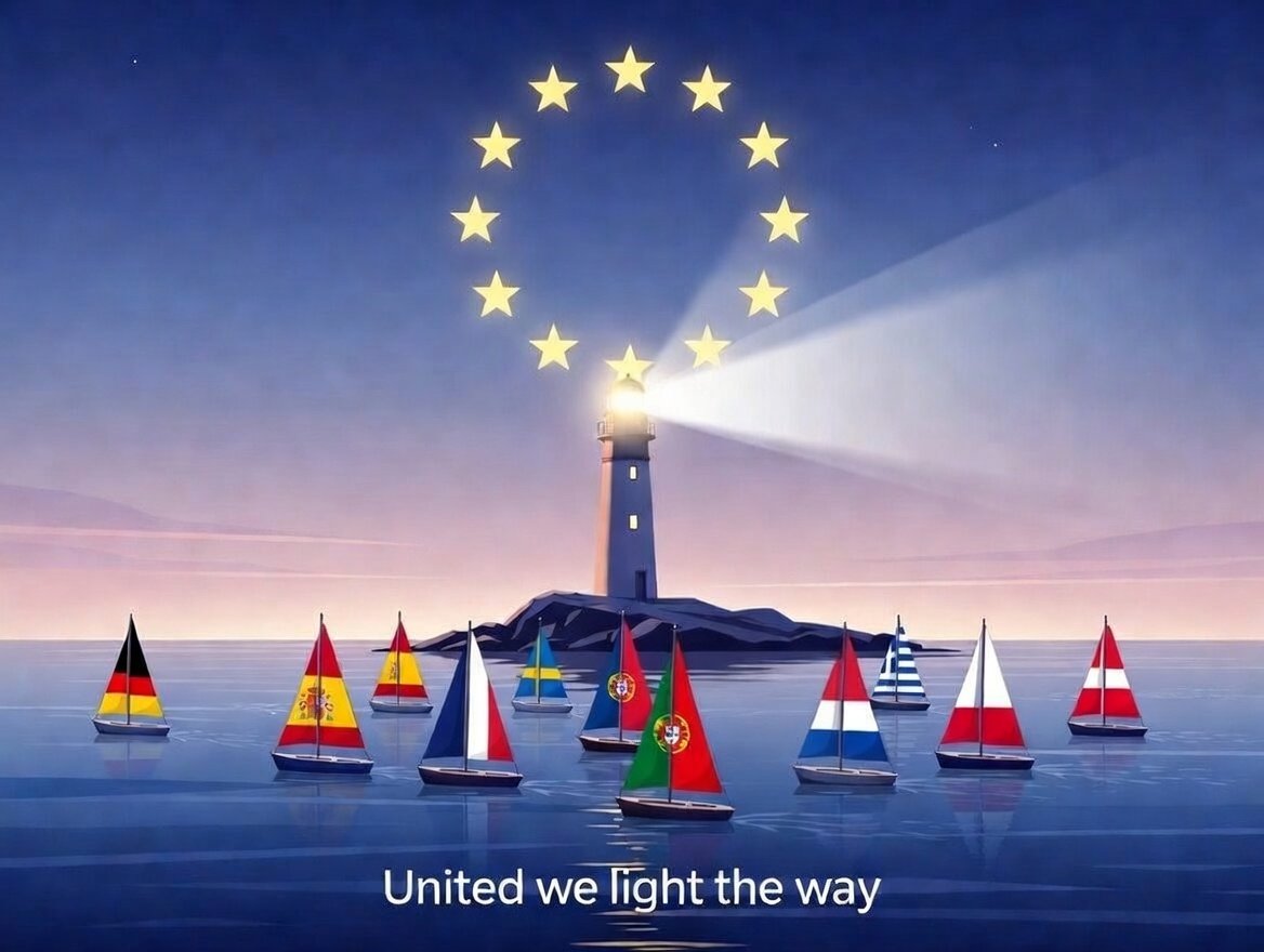 A federal union with a shared defense isn’t just an option, it’s our duty to future generations. Together, we don’t just navigate storms; we light the way. 🇪🇺 ⚓