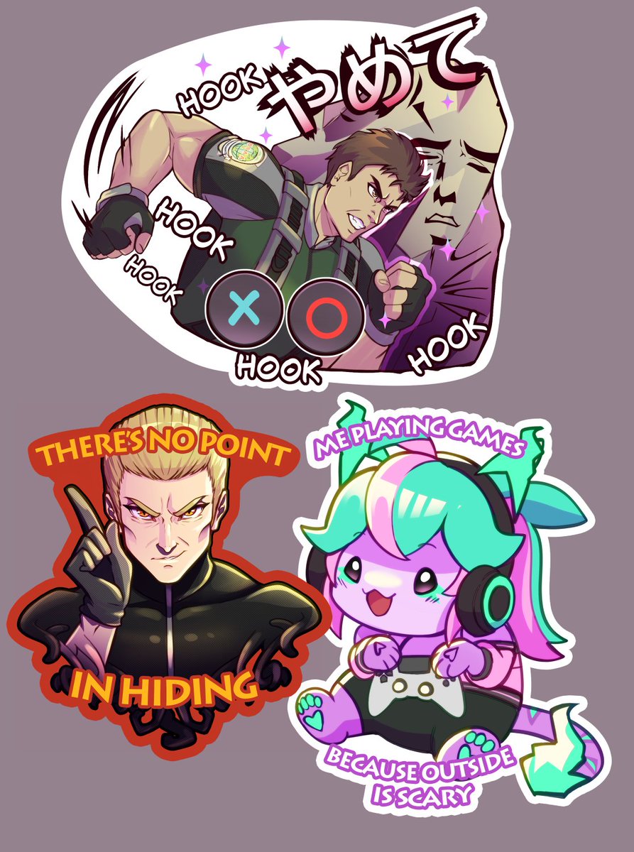 risu_chuu's tweet photo. made some last minute sticekrs for con this weekend :D https://t.co/x3oap1epNz