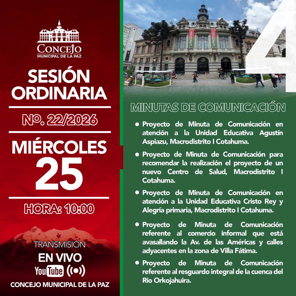 Concejo Municipal de La Paz tweet media