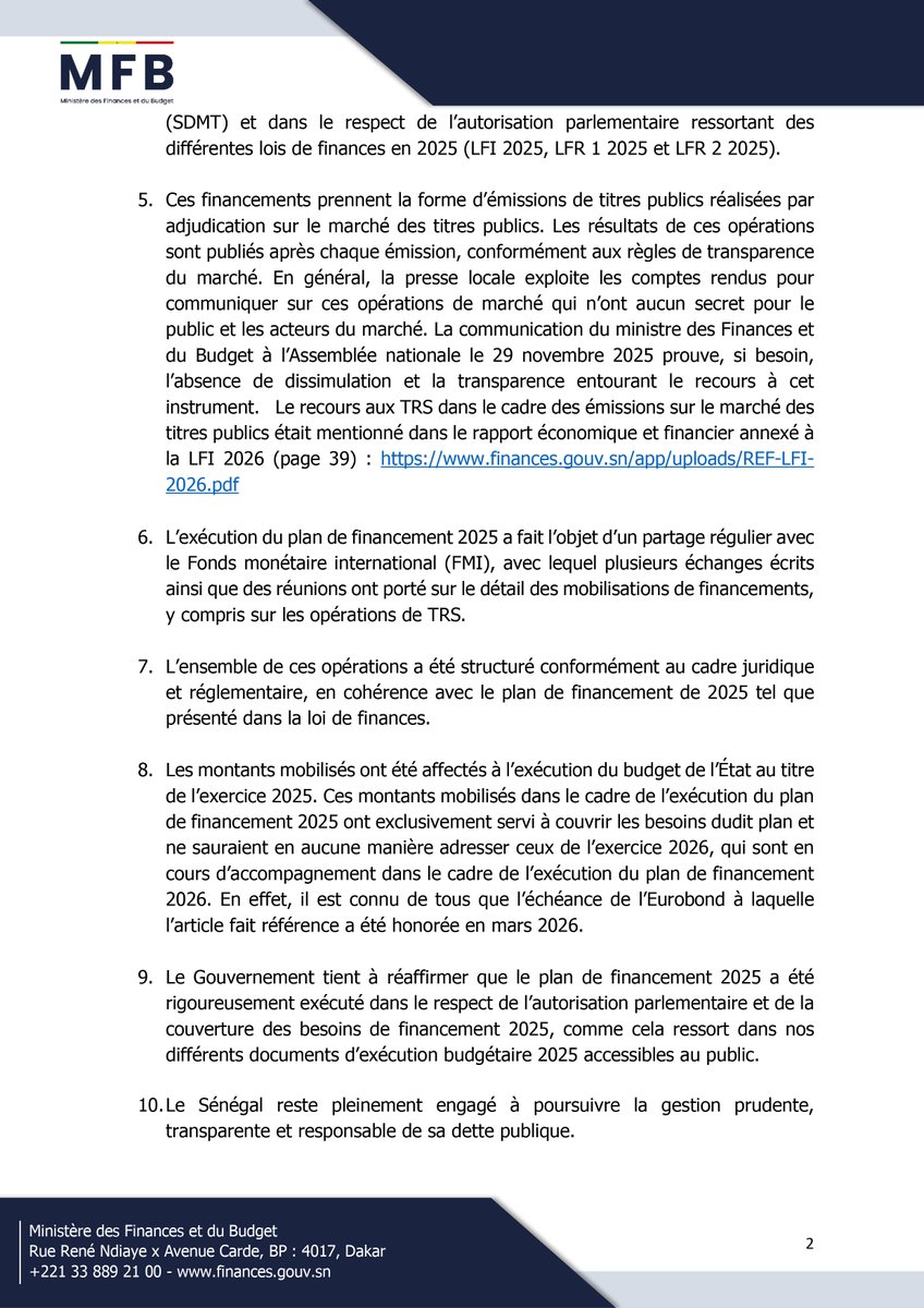 Ministère des Finances et du Budget tweet media