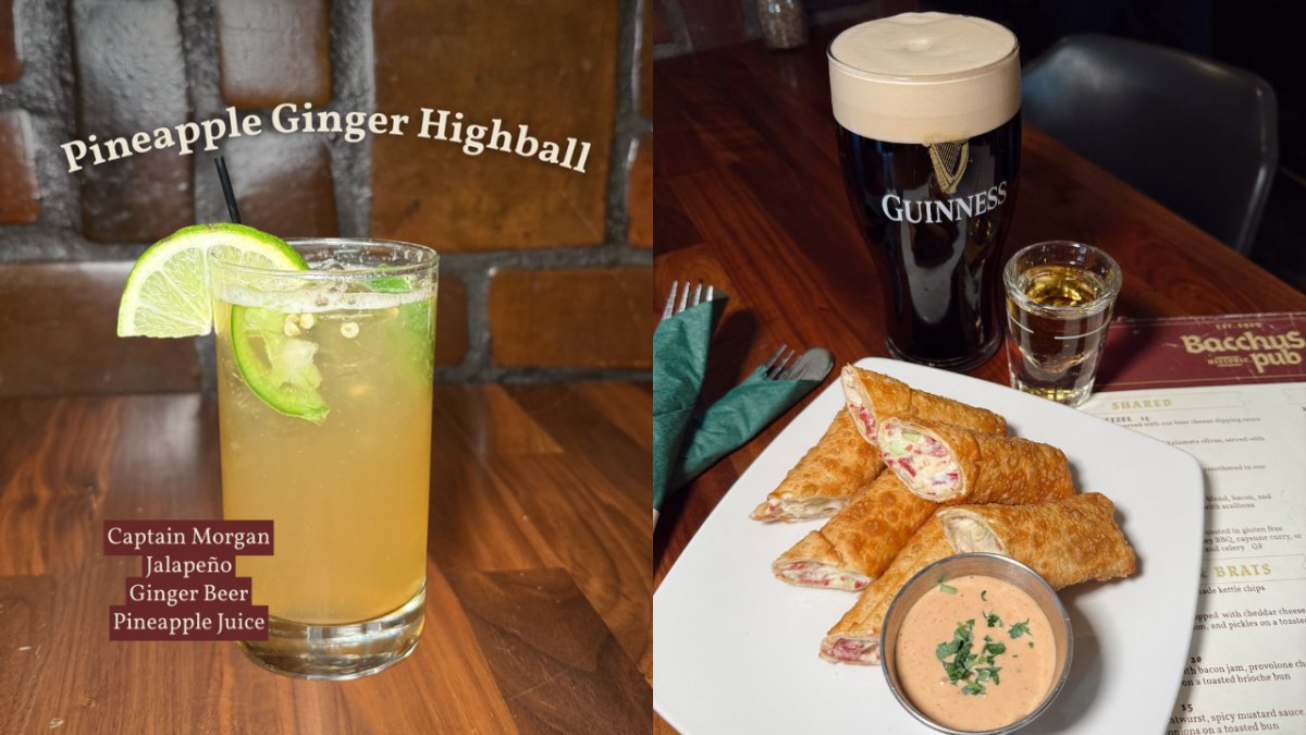 Our March Specials are still going strong with house favorite Reuben Rolls available all month long, and our Pineapple Ginger Highball keeping us all refreshed! <a href="/thebacchuspub/">Bacchus Pub</a>