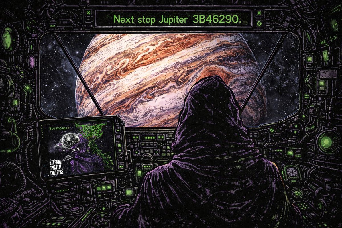 BecomeTheEntity's tweet photo. Next stop: Jupiter
#becomingtheentity #staycosmic #stayspace #staydeathmetal #Jupiter https://t.co/LKqV4cSUGC