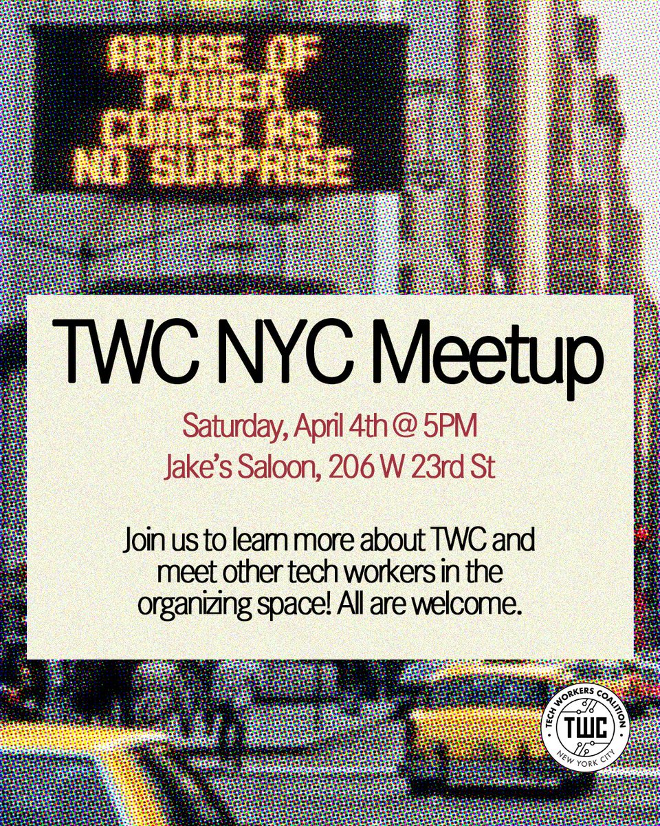 Tech Workers Coalition tweet media