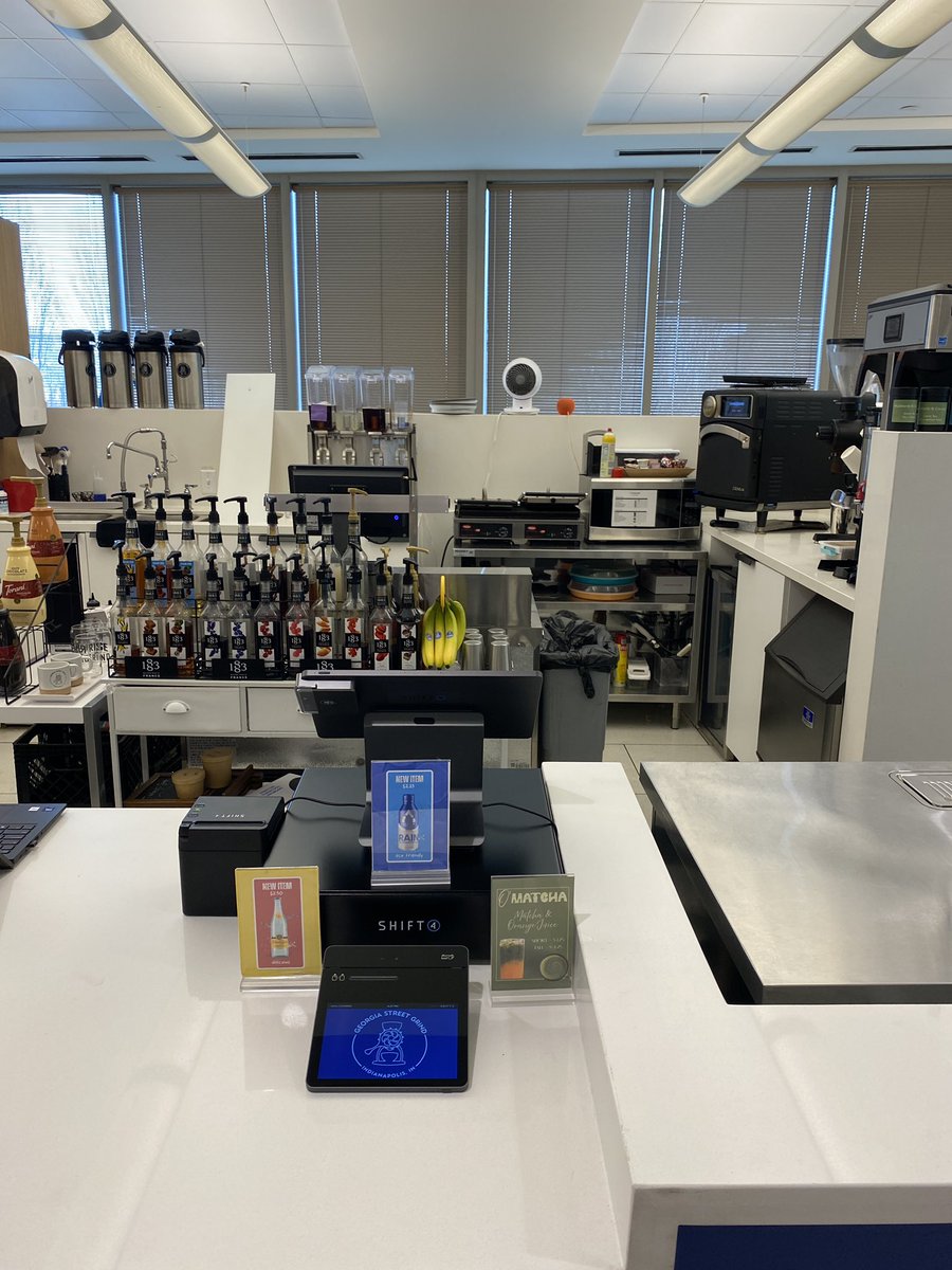 Today we installed our <a href="/SkyTabPOS/">SkyTab</a> system from <a href="/Shift4/">Shift4</a> in the Daily Grind Coffee in the Rolls Royce building in Indianapolis Indiana. This location is only for the company and is not public sorry to say. They do have the other location that is public on Georgia street nearby!