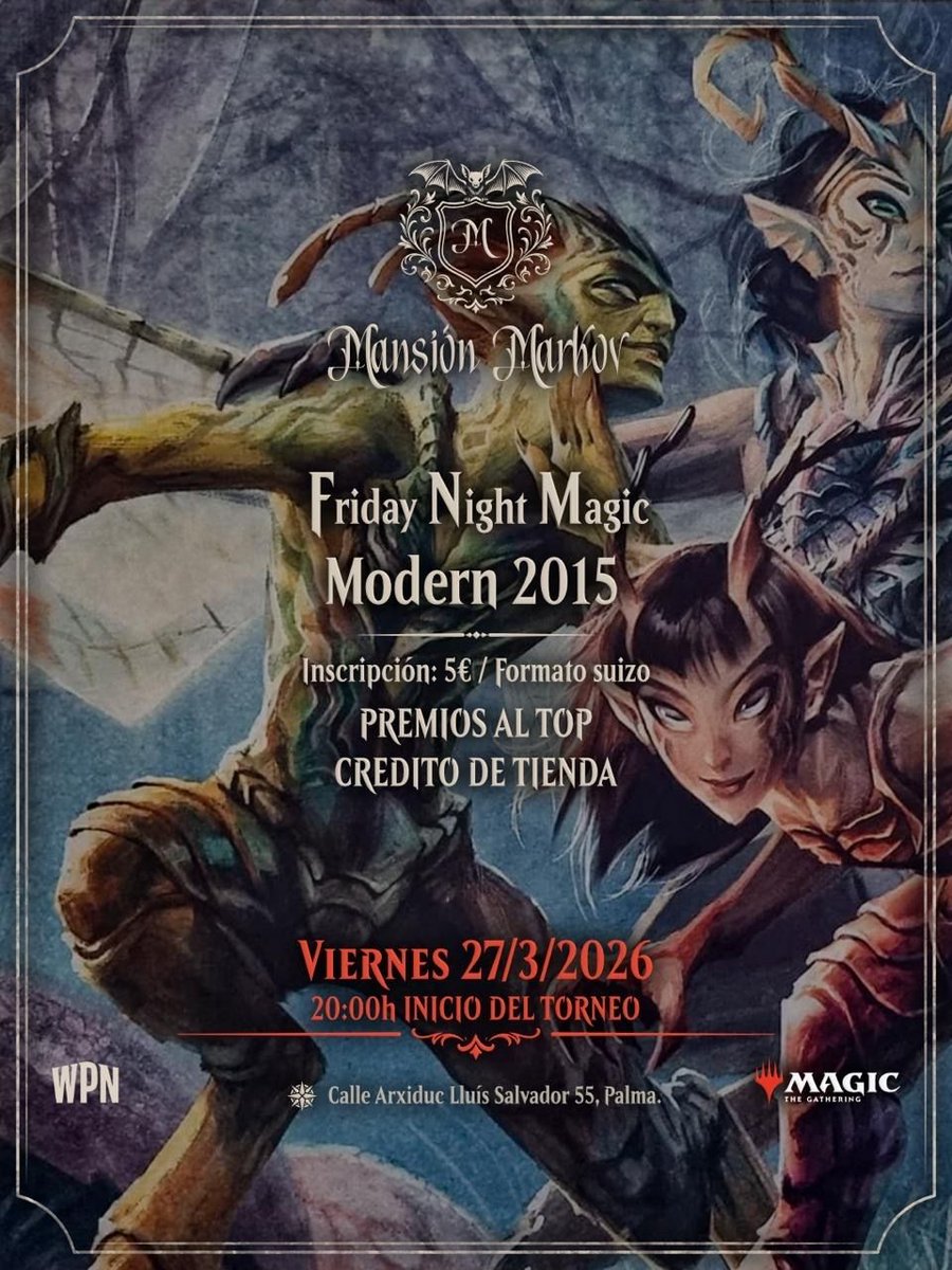 MansionMarkov's tweet photo. Eventos semana 23/3/26-29/3/26. https://t.co/hb0JUeXQlR