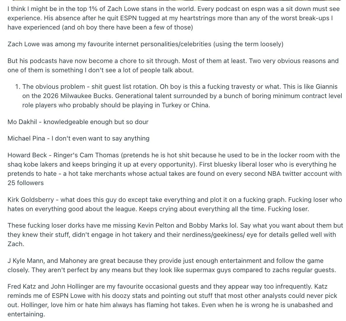 The r/BillSimmons Podcast tweet media