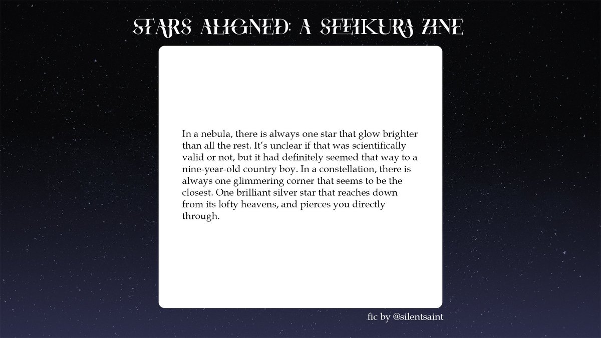 Stars Aligned Sefikura Fanzine tweet media