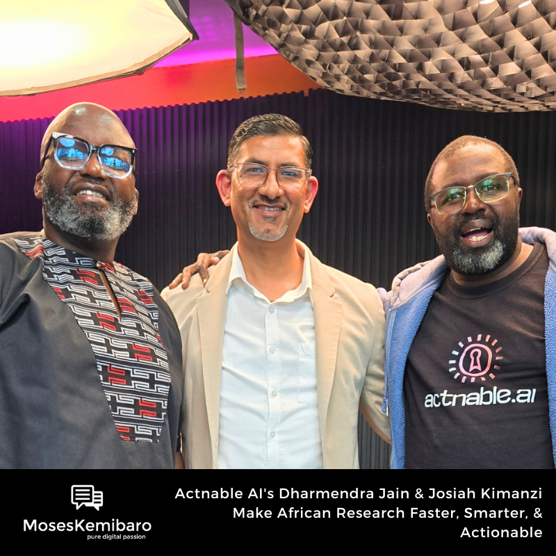 moseskemibaro's tweet photo. [New Podcast] Actnable AI's Dharmendra Jain & Josiah Kimanzi Make African Research Faster, Smarter, & Actionable

African research just got a serious upgrade!

I spent close to an hour with Dharmendra Jain (Founder/CEO) and Josiah Kimanzi (Client Service Director) from Actnable AI unpacking how AI is fixing what’s broken in Africa's market research—from Nigeria’s chaos to Kenya’s mobile-first reality.

They’re not theorising. Dharmendra built operations for Kantar/TNS across 20 countries. Josiah served global brands like Heineken and MTN. Now from Nairobi, Actnable delivers Neuro AI (emotional response analysis), Qual AI (qual automation), and DIA insights that reveal why identical ads flop differently across African cities.

Key lesson: AI doesn’t replace researchers—it surfaces cultural truths traditional methods miss. Brands get speed and depth for Pan-African campaigns.

Watch on YouTube: https://t.co/aVnNM8Cr6q
Listen on Spotify: https://t.co/fCq4dHfA6O

#Research #MarketResearch #ConsumerResearch #ResearchInsights #AI #ArtiificialIntelligence #Technology #ArtificialIntelligence #AI #Kenya #Nigeria #Africa 

@ActnableAI