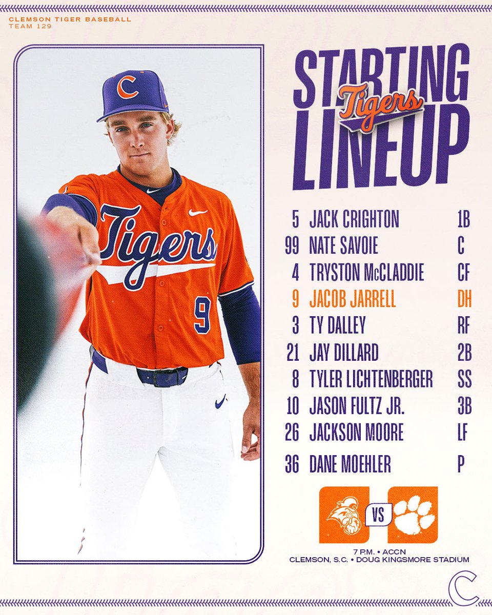 Clemson Baseball tweet media