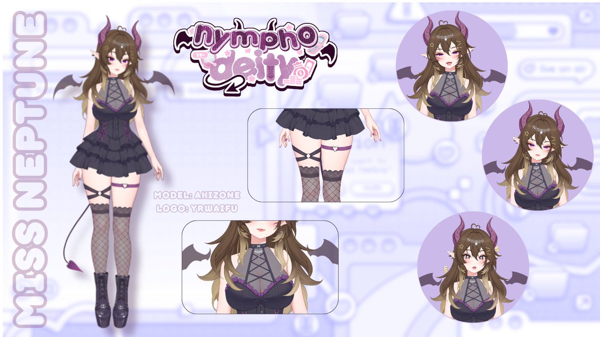 Neptune 🗝️💜🌌 | 2DFD VTuber ♡ tweet media