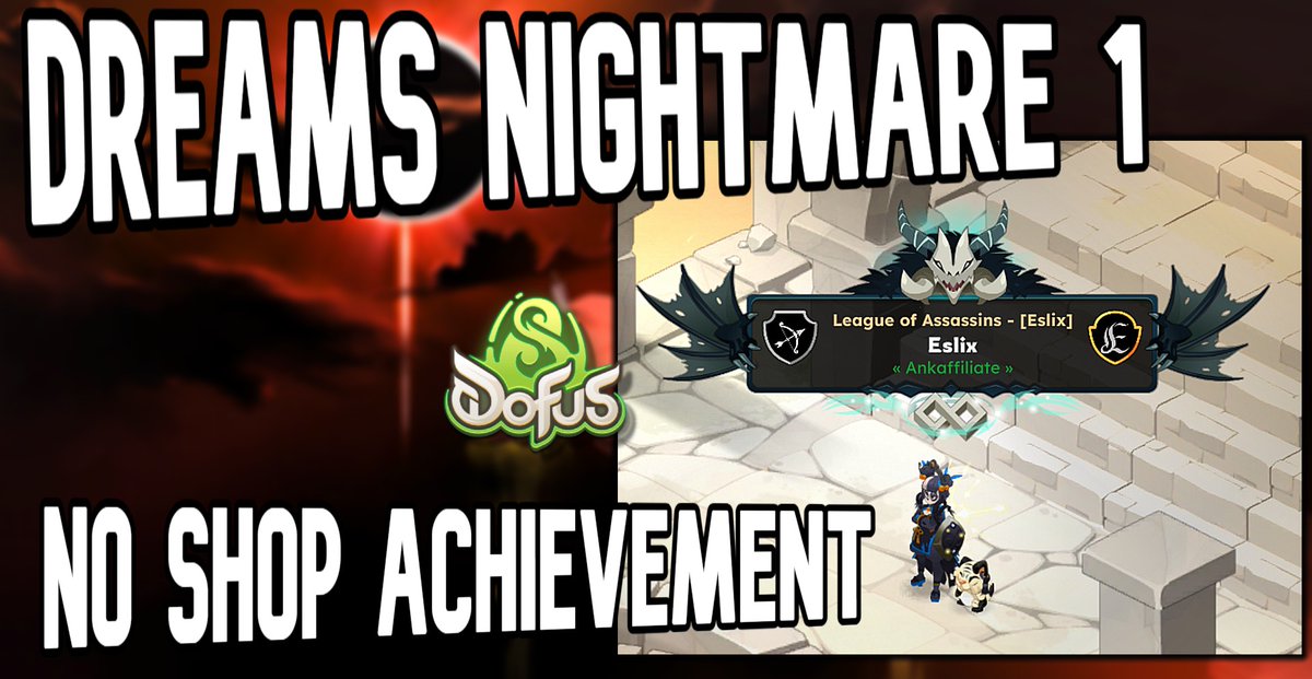 NEW VIDEO!!!
DREAMS Nightmare 1 NO SHOP ACHIEVEMENT! Cauchemar 1 - Dofus [3.5]

<a href="/DOFUS_EN/">DOFUS</a> <a href="/DOFUSfr/">DOFUS</a> <a href="/ES_DOFUS/">DOFUS ES</a> #DOFUS

youtube.com/watch?v=TfegXu…