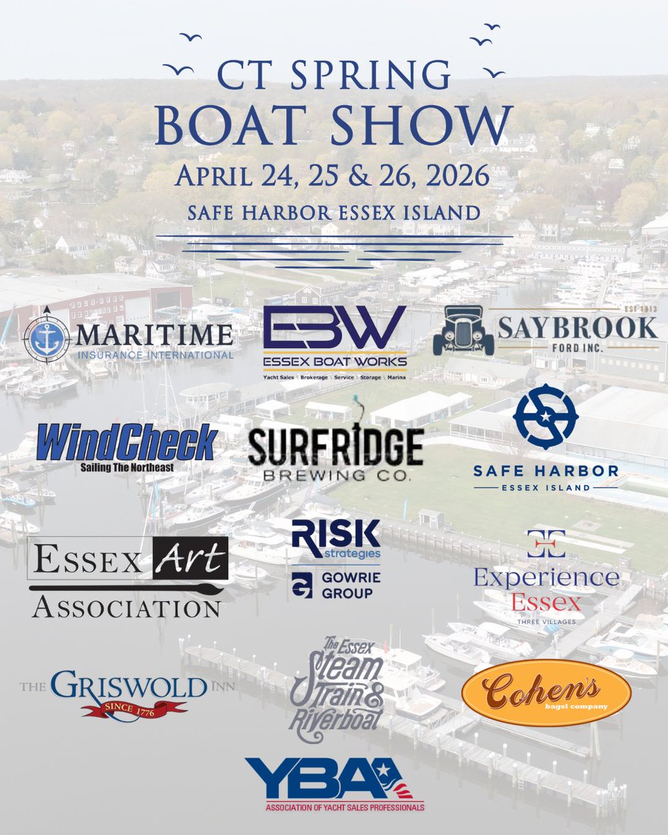 CSpringBoatShow's tweet image. 🙌 A huge THANK YOU to our incredible 2026 sponsors! We’re proud to partner with such an amazing group of organizations who help make the #CTSpringBoatShow possible each year.

🔗 Learn more about the businesses behind the show at bit.ly/4c2jEXo