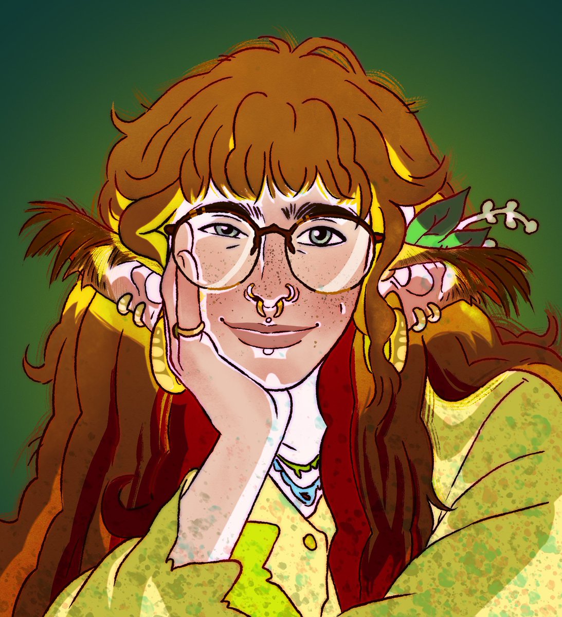 Wow thank you for 300 followers! :-))

Here's a little self-portrait of me, as a bit of an artist reveal.

Cheers everybody! Stay sweet.