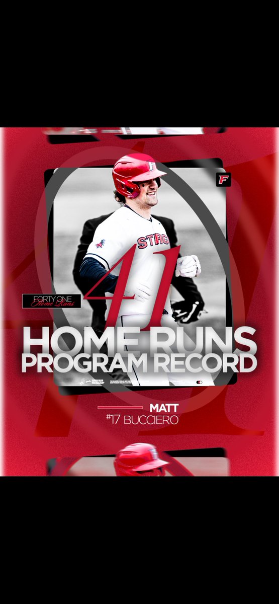 Stags_Base's tweet photo. THERE'S A NEW FAIRFIELD HOME RUN KING AND HIS NAME IS MATTHEW BUCCIERO 👑

⚾️🤘 https://t.co/6HaSS7yrCf