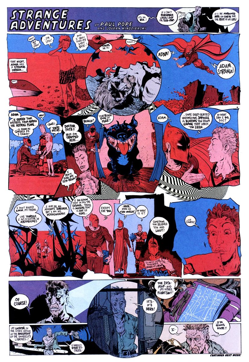 KevinWolffart's tweet photo. #PaulPope, #JoseLuisGarciaLopez inked by #KevinNowlan, and #KyleBaker - WEDNESDAY COMICS Week7 2009 https://t.co/rSYLXGFKnO