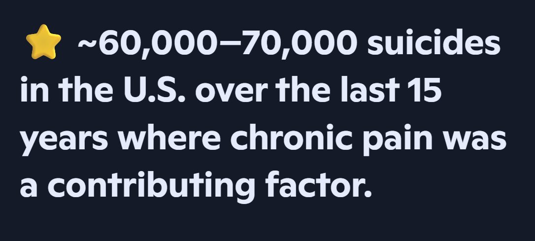 2/3: Instead of securing the border and going after the cartels bringing in precursors from China and India (processed in Mexico), the response was to sue doctors, pharmacies, and manufacturers for billions. Licenses revoked, fear of DEA action, even pain specialists refusing to