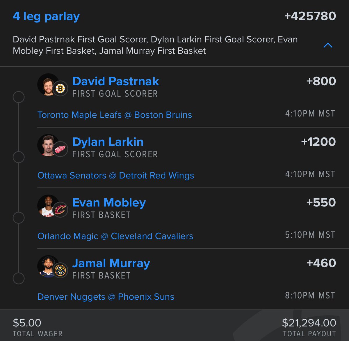 AnthoApes's tweet photo. First baskets / Goals π«‘
#NHL #Goals #FB #Firstbaskets #quickhits #lotto #NBA #Bets #Slips #PlayerProps #SameGameParlay #SportsBetting #GamblingTwitter #Fanduel #draftkings https://t.co/GwBtAHZgjk