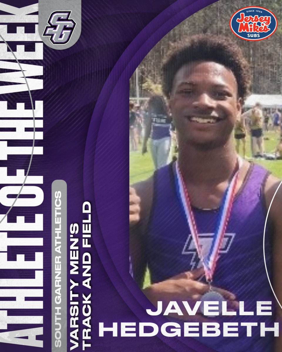 SouthGarnerAD's tweet photo. Congrats to our male athletes of the week, presented by Jersey Mikes!! Javelle from Men's track and field and Jaxx from Men's Lacrosse!! 

#Titanup #JerseyMikes https://t.co/xUsG5GY6ws