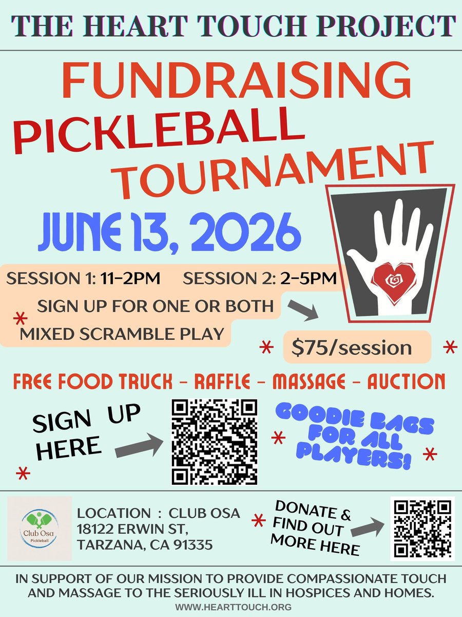 teamhearttouch's tweet photo. f you haven't been pulled into the pickleball craze yet... here's your chance to sign up and do some good for Heart Touch at the same time!
Spread the word and see you there! https://t.co/Smd4pTLZJg