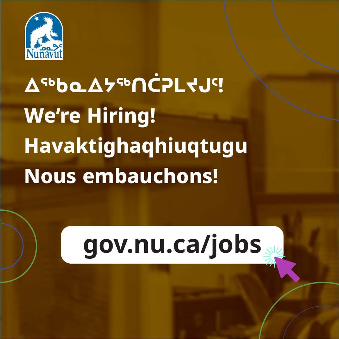 GOVofNUNAVUT's tweet image. ᐊᐅᓚᑦᑎᔨ, ᐊᐅᓚᐅᓯᕆᔨᓄᑦ ᐸᕐᓇᐃᔨᓄᑦ | Manager, #Electrical Distribution Planning | Gestionnaire, planification des réseaux de distribution électrique
#QullicEnergyCorp #Iqaluit #NunavutJOBS 
ow.ly/KJfu50Ywr48