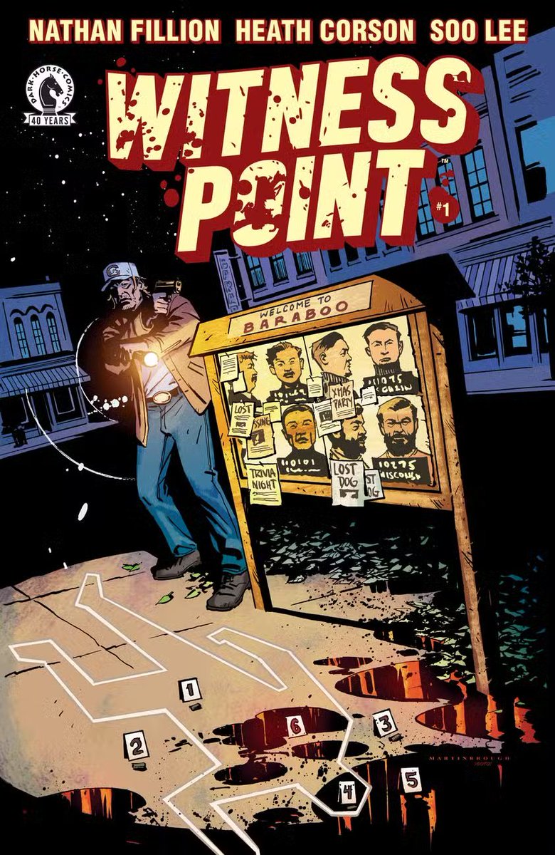 DarkHorseComics's tweet photo. From the minds of @NathanFillion and @HeathCorson, and illustrated by @SooDLee, comes Witness Point, a new modern noir comic series full of mystery, murder, and the chaos of a small town caught up in a massive government screw up. Pre-order today: https://t.co/wIkJiInrso

Coming July 8!