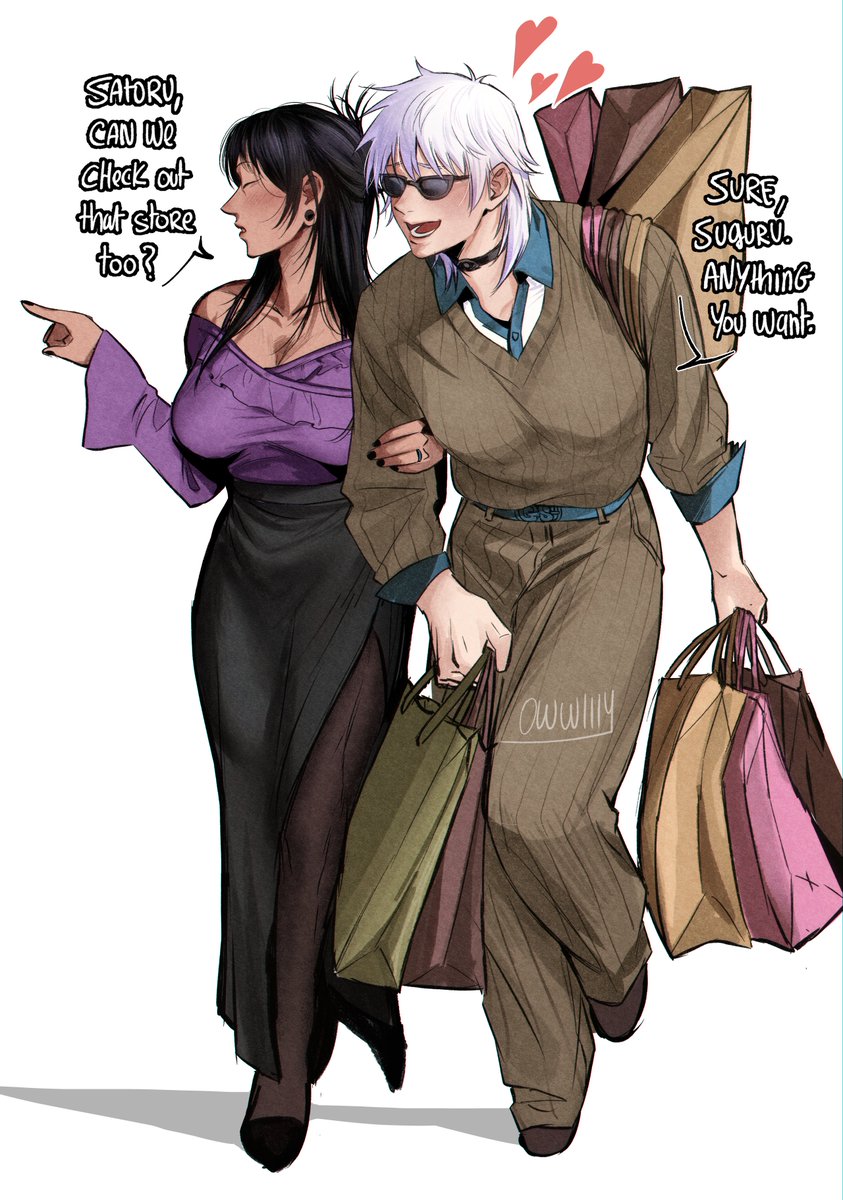 spoiling my princess, yuri #satosugu #JujutsuKaisen