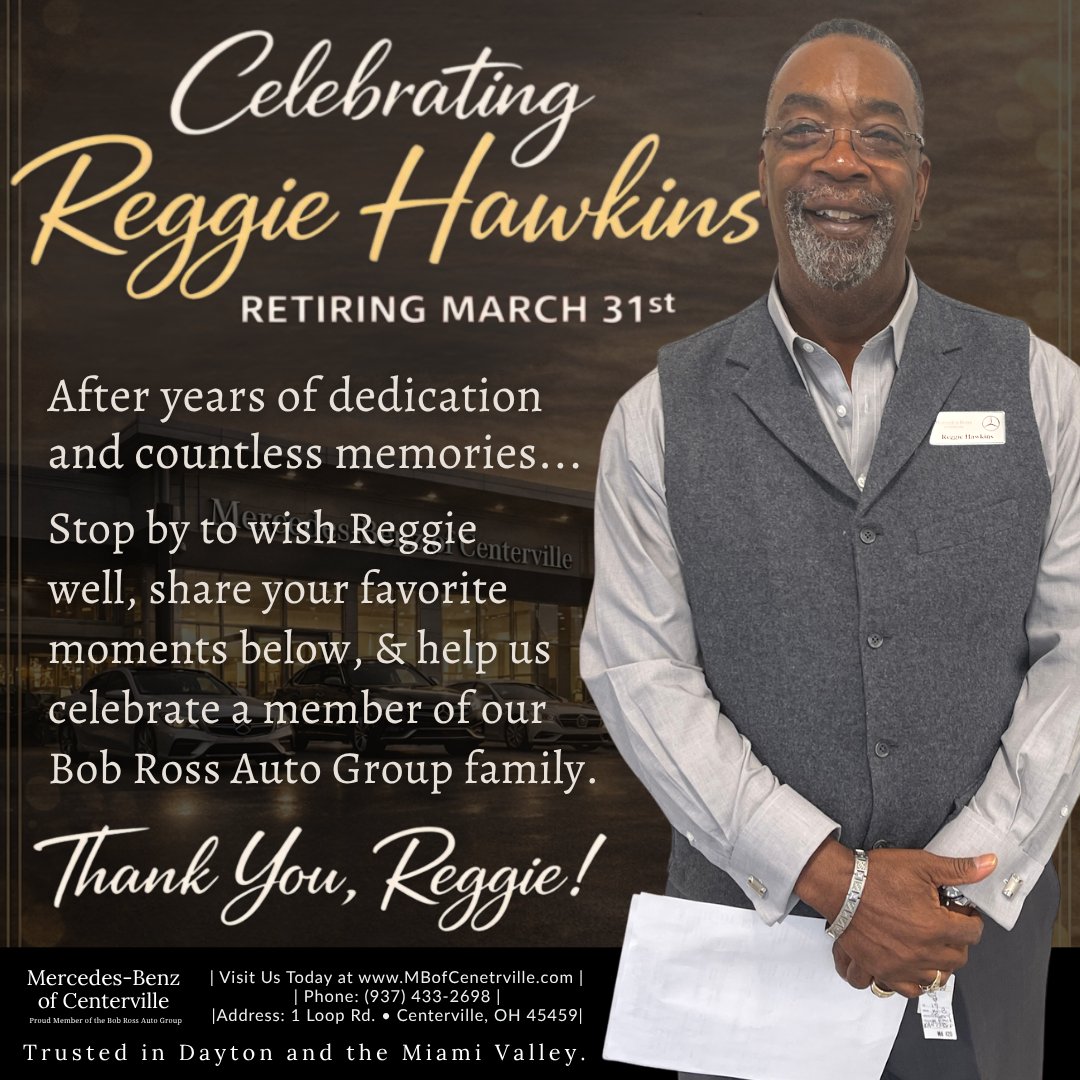 Some people don’t just work somewhere—they leave their mark. That’s Reggie Hawkins. ❤️After years of serving our clients, Reggie will be retiring March 31. Please: 💬 Drop a message, 🤝 Stop in &amp; see Reggie &amp; 📲 Share to celebrate! Thank you, Reggie! #ThankYouReggie