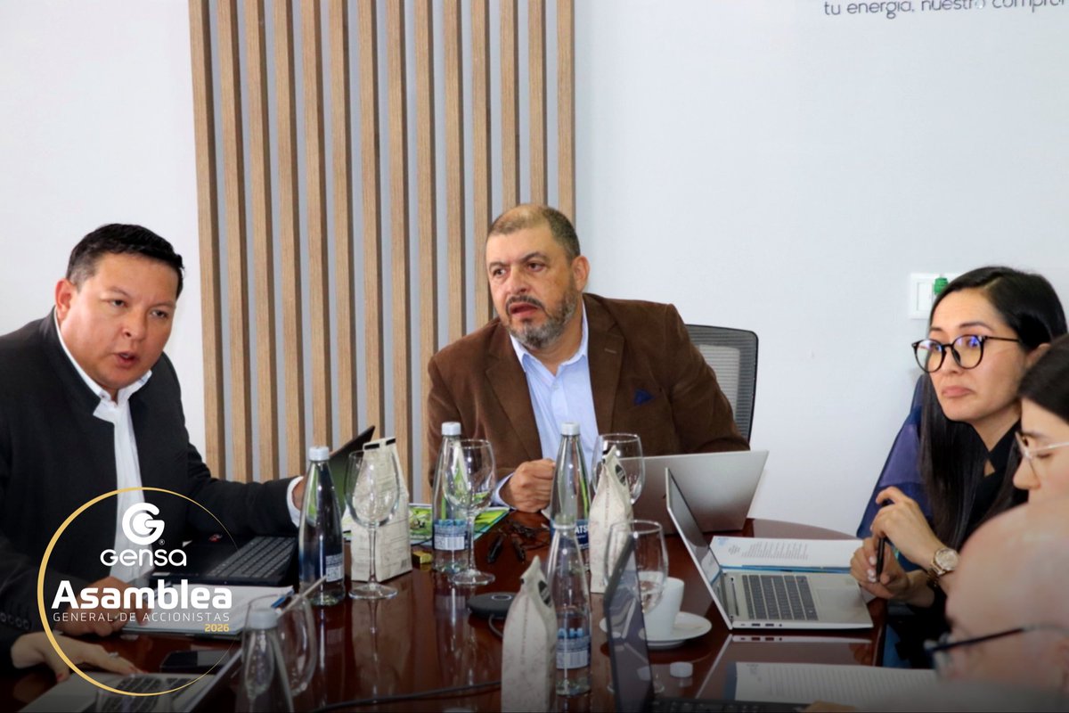 GENSAenergia's tweet photo. En la Asamblea Ordinaria de Gensa, los accionistas aprobaron los Estados Financieros y el informe de sostenibilidad corporativa correspondientes al año 2025, ratificaron la Junta Directiva, eligieron al Revisor Fiscal y avalaron una modificación a los Estatutos. Estas decisiones reflejan el respaldo a la gestión desarrollada durante el periodo anterior.

@MinHacienda 
@INFICALDAS 
@CHECGrupoEPM
@FDNcolombia 
Departamento de Risaralda
Municipio de Pereira