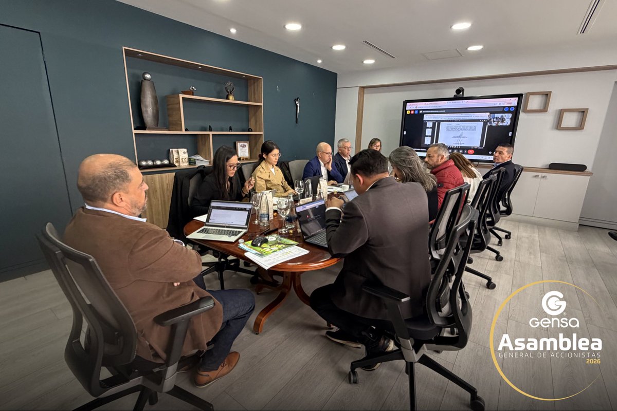 GENSAenergia's tweet photo. En la Asamblea Ordinaria de Gensa, los accionistas aprobaron los Estados Financieros y el informe de sostenibilidad corporativa correspondientes al año 2025, ratificaron la Junta Directiva, eligieron al Revisor Fiscal y avalaron una modificación a los Estatutos. Estas decisiones reflejan el respaldo a la gestión desarrollada durante el periodo anterior.

@MinHacienda 
@INFICALDAS 
@CHECGrupoEPM
@FDNcolombia 
Departamento de Risaralda
Municipio de Pereira