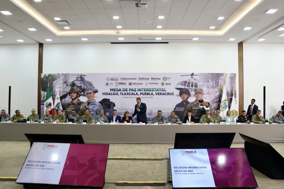 #Hidalgo refuerza la coordinación interestatal en la Mesa de Paz con Puebla, Veracruz, Tlaxcala y Morelos hora25hidalgo.wordpress.com/2026/03/24/hid…