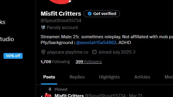 Misfit Critters tweet media