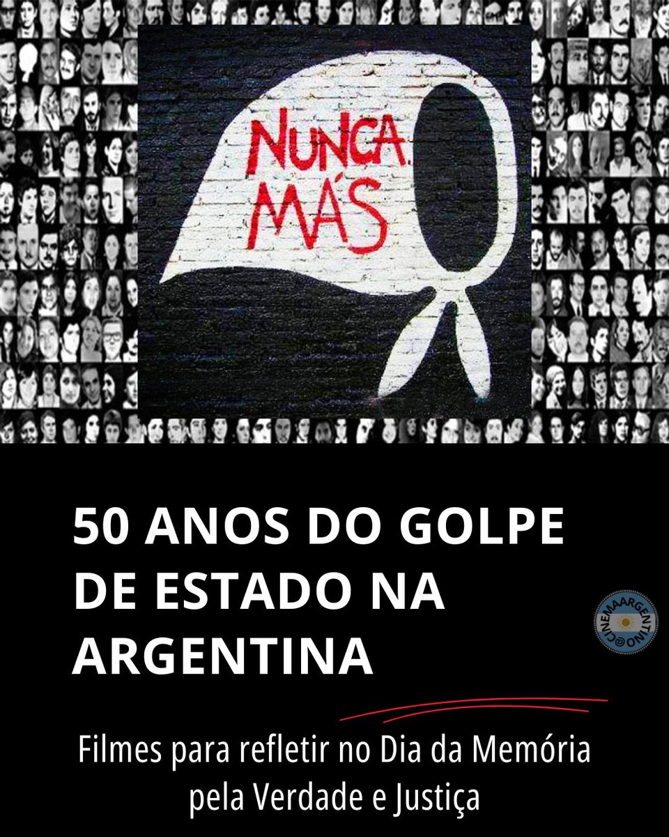 CinemaArgentino's tweet photo. Viva a democracia e os direitos humanos! 💐 Dia da memória pela verdade e justiça! #24M #50añosdelgolpegenocida https://t.co/YpyzKnOfe3