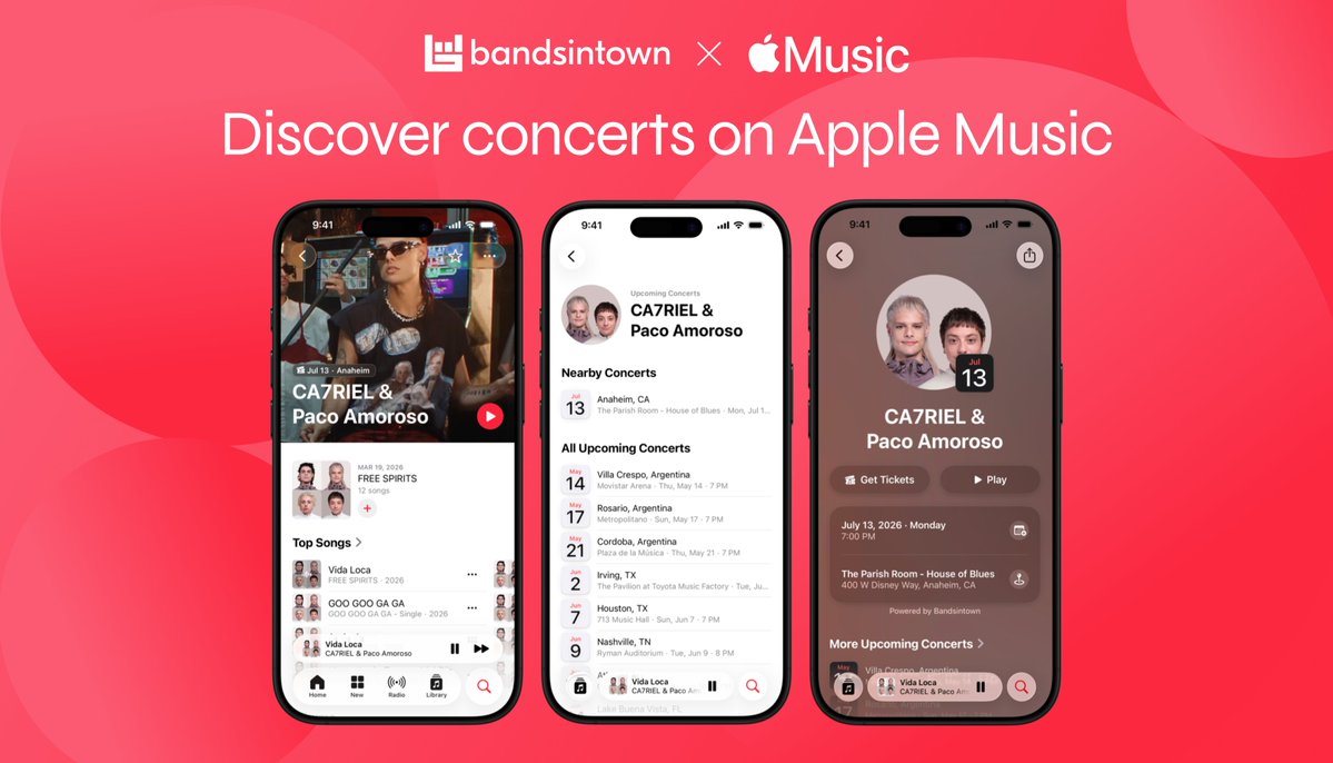 Bandsintown tweet media