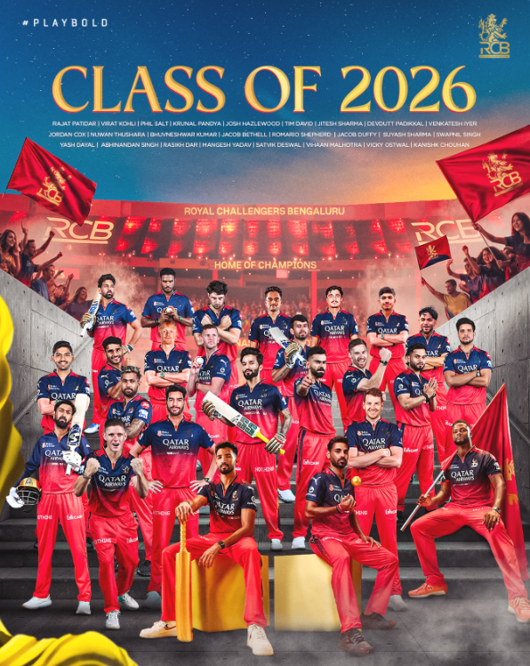 𝐀𝐝𝐢𝐭𝐲𝐚 𝐁𝐢𝐫𝐥𝐚 𝐆𝐫𝐨𝐮𝐩-𝐥𝐞𝐝 𝐜𝐨𝐧𝐬𝐨𝐫𝐭𝐢𝐮𝐦 𝐚𝐜𝐪𝐮𝐢𝐫𝐞𝐬 𝐑𝐨𝐲𝐚𝐥 𝐂𝐡𝐚𝐥𝐥𝐞𝐧𝐠𝐞𝐫𝐬 𝐁𝐞𝐧𝐠𝐚𝐥𝐮𝐫𝐮.

Aditya Birla Group, The Times of India Group, Bolt Ventures, and Blackstone have joined forces to take charge of the Indian Premier League team