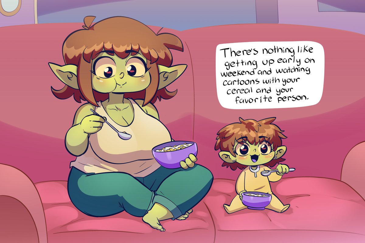 Which cartoon would you like to watch with Lei and Selene? And what cereal would you have with it?