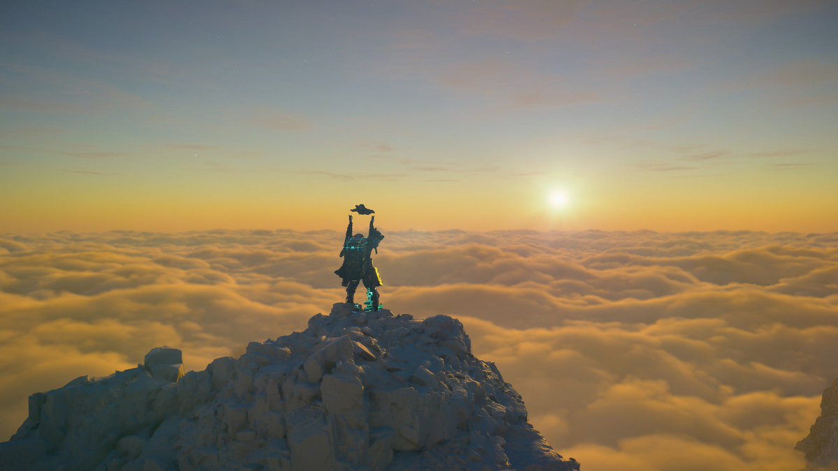 Hud751152837's tweet image. sam says bring your baby up a mountain #parenting101 #deathstranding2