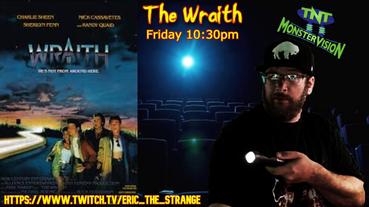 erock5454's tweet photo. This Friday on #monstervision The Wraith. If you like retro movies shown with retro commercials, tune in on Friday! https://t.co/L703h3j3oA
