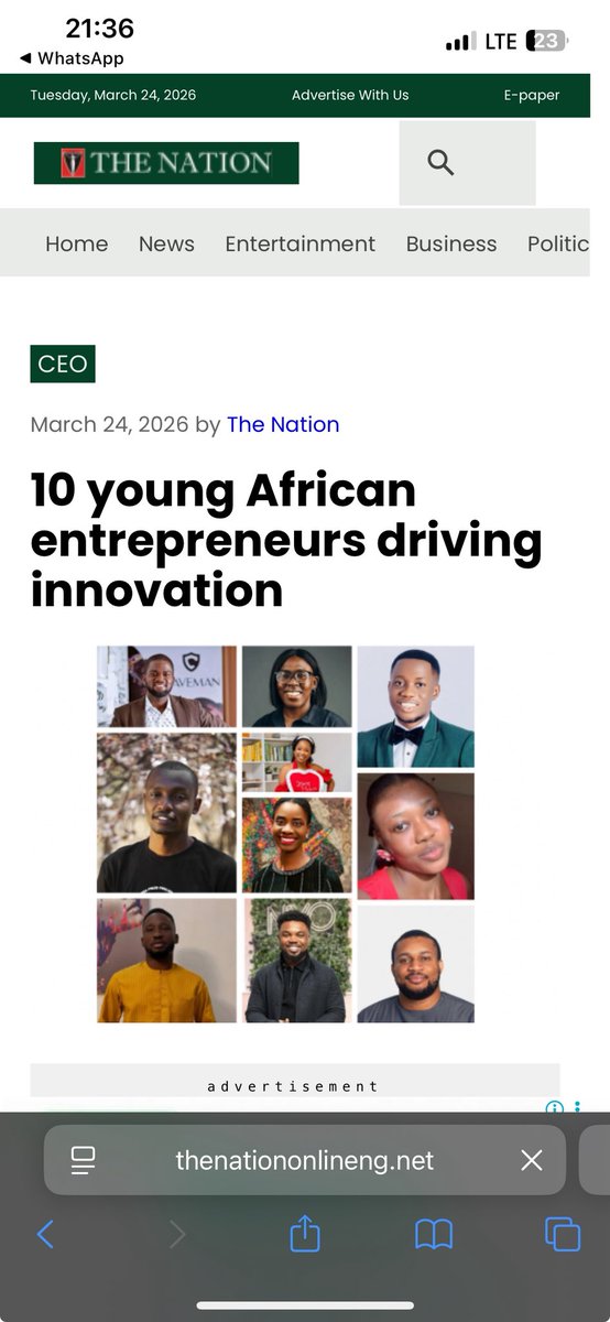SamuelOlutunji's tweet photo. Featured by The Nation as one of 10 young African entrepreneurs driving innovation.
At Wale Space, furniture isn’t just placed, it’s purposed. Every piece tells a story. Every space leaves an impression.
We’re just getting started. https://t.co/rrK7PkpuNP