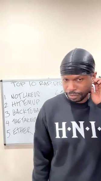 OVODocket's tweet photo. No correction needed. BDot Miller was rejoicing in it. He crowned Kendrick Lamar the best rapper of 2024 (the year wasn’t even half way over) and dubbed “Not Like Us” the greatest diss record of all time. Drake hasn’t acknowledged BDot in years so we can’t speak to whether there is a relationship.