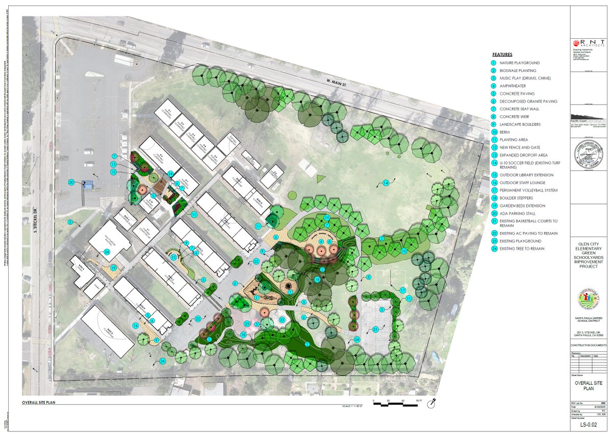 SantaPaulaUSD's tweet photo. We are just a few weeks away from breaking ground on a transformation that will bring greener, healthier spaces to three of our campuses! 🌳✨
In July of 2023, our school district was selected to receive $9.4 million from Cal Fire’s Green Schoolyard Grant program.  
(See thread) https://t.co/DYLwCDVkwV
